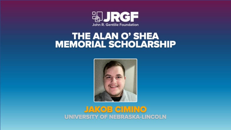 Jakob Cimino Receives Alan P. O’Shea Memorial Scholarship