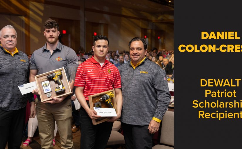 Congratulations to Daniel Colon-Crespo, Recipient of the 2023 DEWALT Patriot Scholarship