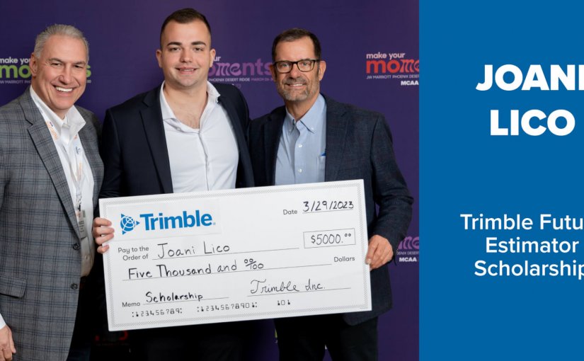 Congratulations to Joani Lico, Recipient of the 2023 Trimble Future Estimator Scholarship