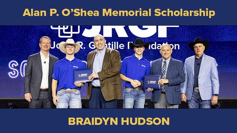 Congratulations to Braidyn Hudson, Recipient of the Alan P. O’Shea Memorial Scholarship