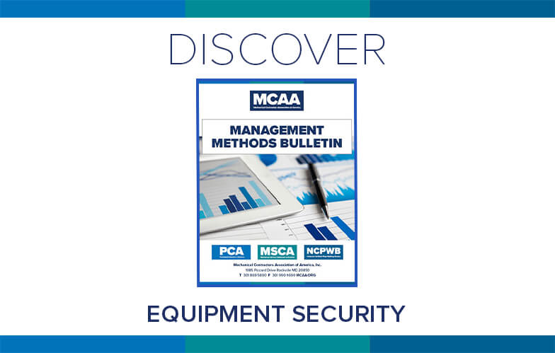Resource Highlight: MCAA’s Contractor’s Equipment: A Guide to Better Security