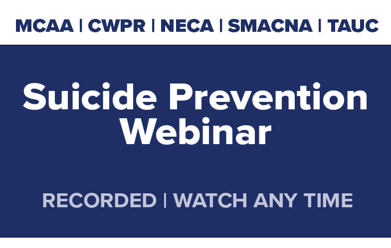 MCAA & Alliance Partners Suicide Prevention Webinar Recording Available