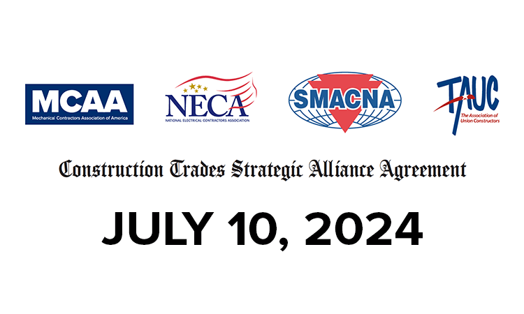 MCAA, NECA, SMACNA & TAUC Sign Strategic Alliance Agreement