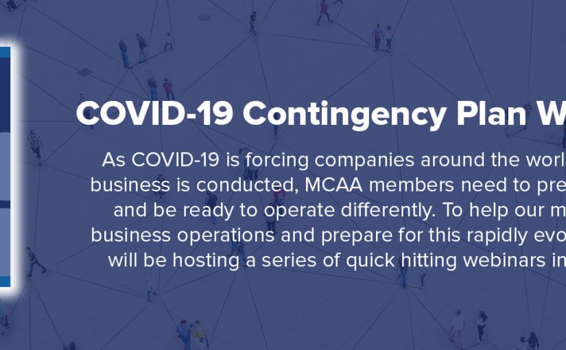 MCAA COVID-19 Contingency Plan Webinar Series