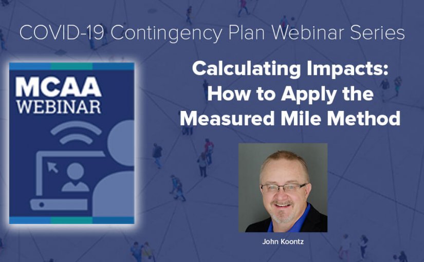 Register Now for Webinar #16: Calculating Impacts: How to Apply the Measured Mile Method