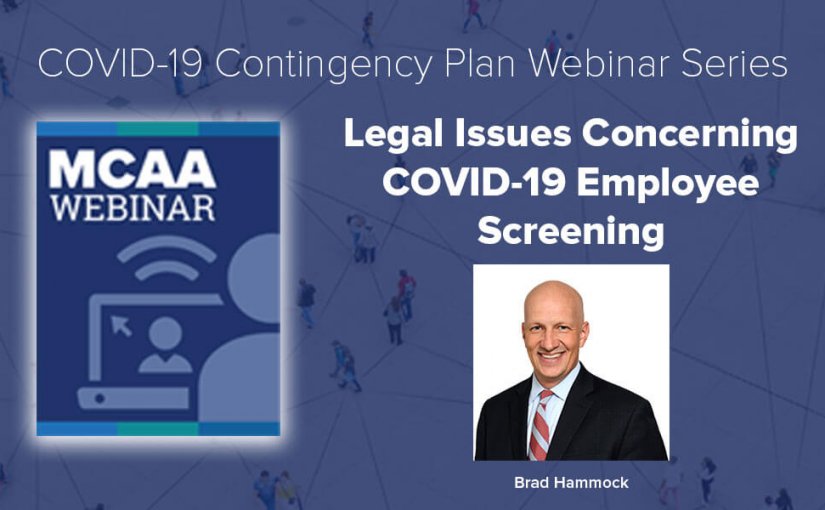 Register Now for Webinar #17: Legal Issues Concerning COVID-19 Employee Screening