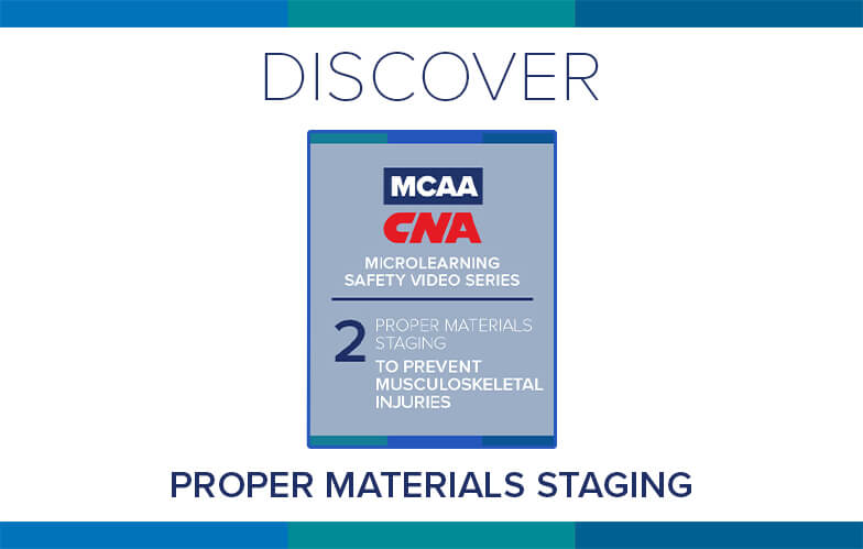 Resource Highlight: MCAA/CNA MICROLEARNING SAFETY VIDEO SERIES: Proper Material Staging