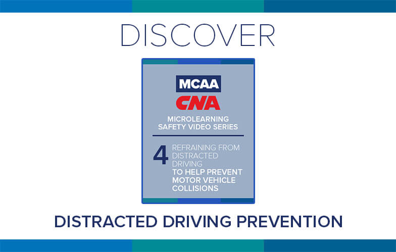 Resource Highlight: MCAA/CNA MICROLEARNING SAFETY VIDEO SERIES: Refraining from Distracted Driving