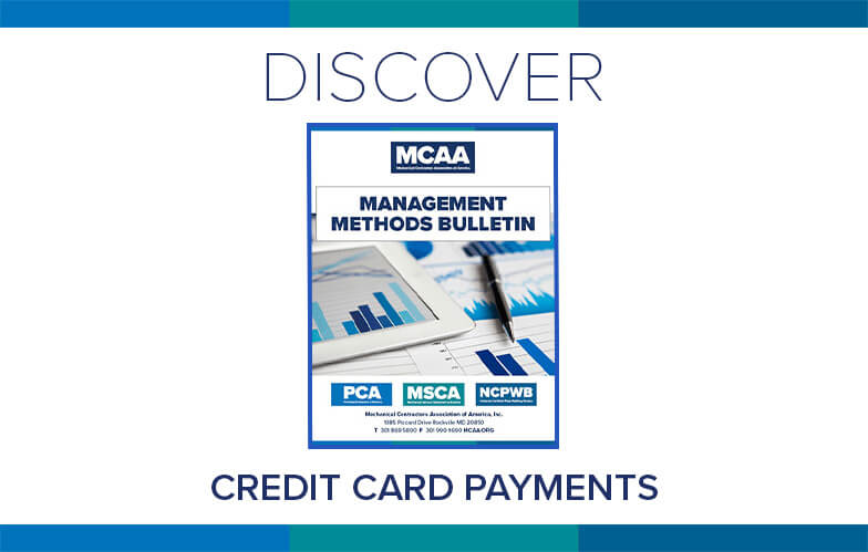 Resource Highlight: MCAA’s Credit Card Payments