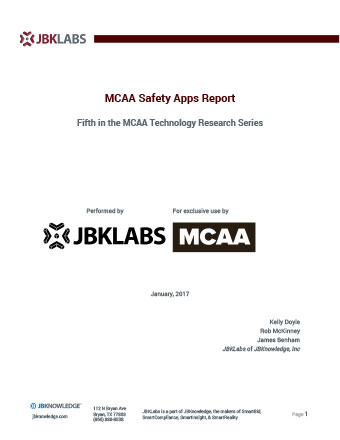 MCAA Safety Apps Report