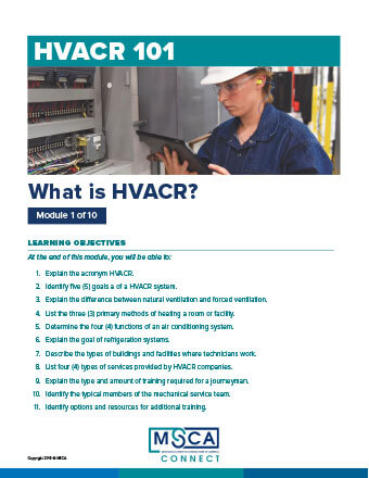 HVACR 101 Workbook Module 1 – What is HVACR?