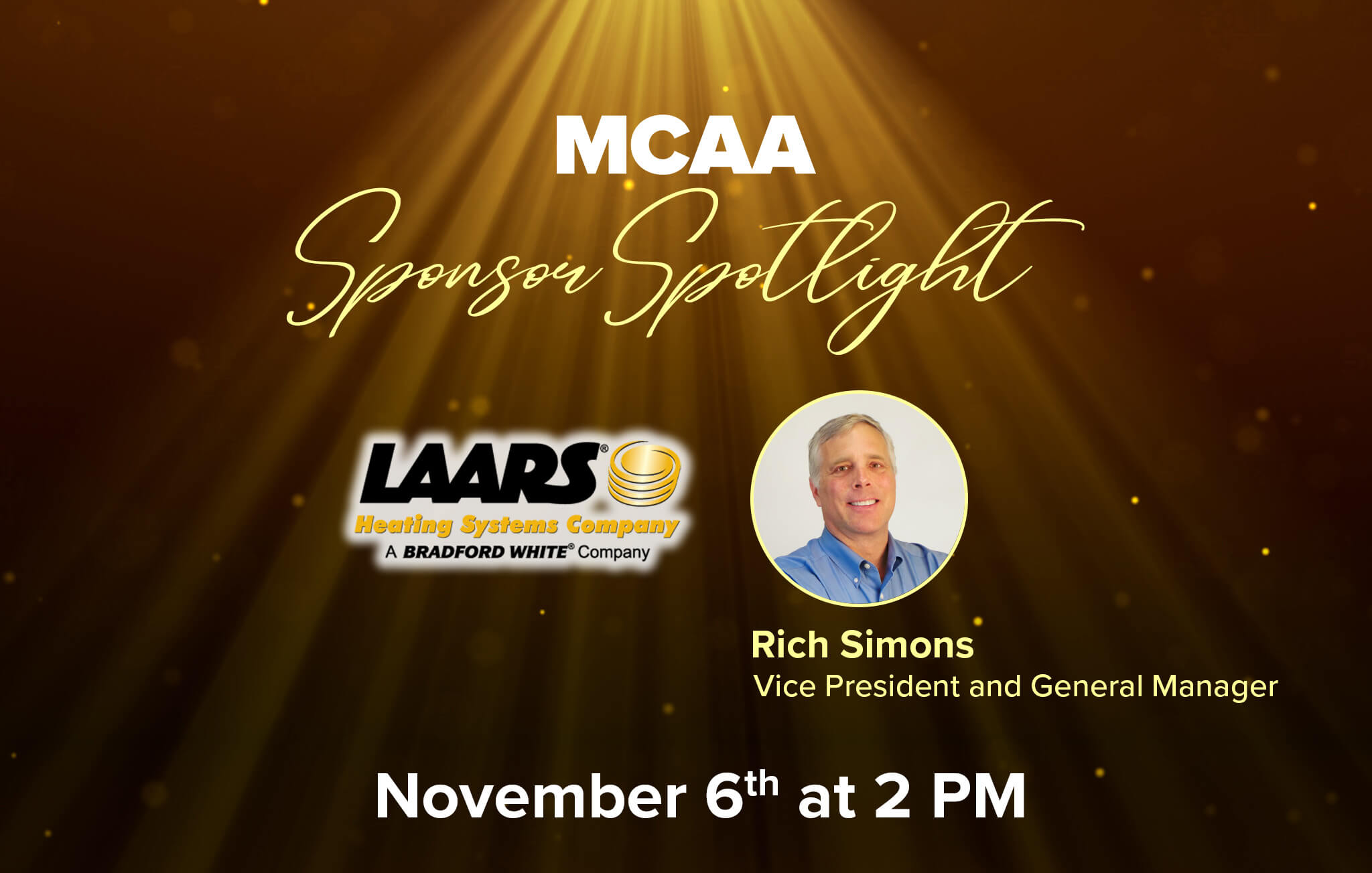 MCAA Sponsor Spotlight 2 Rich Simons, LAARS, a Bradford White Company