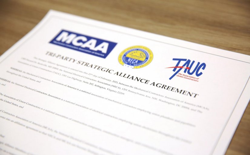 MCAA, NECA and TAUC Sign Strategic Alliance Agreement to Collaborate and Advance the Construction and Maintenance Industry