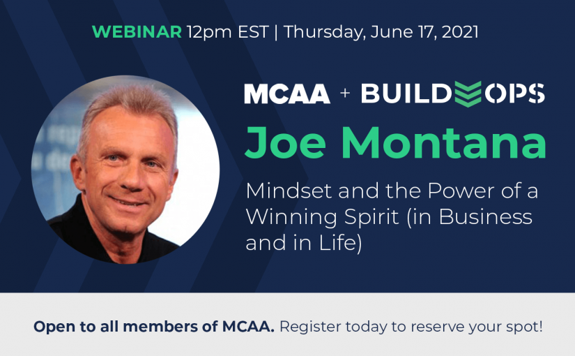 Webinar Featuring Joe Montana: Mindset and the Power of a Winning Spirit (in Business and in Life)