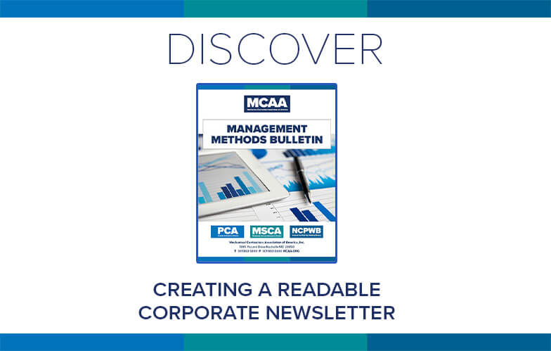 Resource Highlight: MCAA’s Creating a Readable Corporate Newsletter