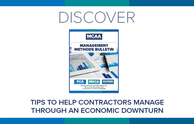 Resource Highlight: MCAA’s Tips to Help Contractors Manage Through an Economic Downturn