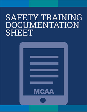 Refrigerant Safety for Mechanical Service Technicians Safety Training Documentation Sheet