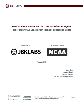 BIM to Field Software – A Comparative Analysis