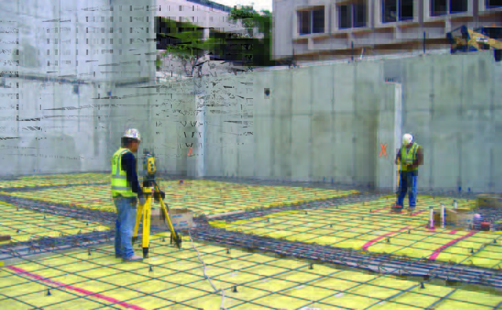 Using the Autodesk Point Layout and a total station, MMC Contractors slashed time spent laying out points in the field, and because the process didn’t require that concrete floors be poured first, they saved as much as three weeks per floor installing the hanger points and hangers for the new Martin Army Community Hospital.