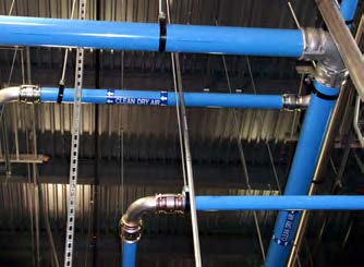 Parker Hannifin’s Transair aluminum piping was so easy to install that Lynch was able to install twice as much as the initial design called for and still meet Nypro’s six-month project deadline. 