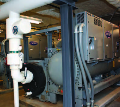 Carrier installed an i-Vu Pro web-based user interface to integrate new Carrier AquaEdge 23XRV water-cooled chillers with ancillary equipment and the existing BACnet Building Automation System at Shore Medical Center, which saves the engineering staff both time and money.