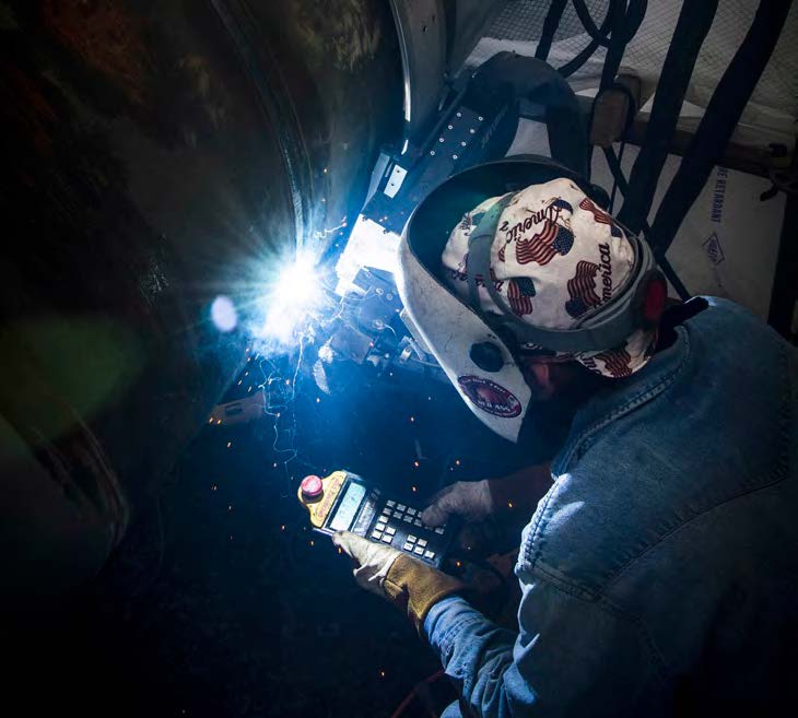 Using Tri Tool’s AdaptARC system increased Sauer Group’s productivity 300 percent over traditional stick welding, saving the contractor two to three shifts of welding time.