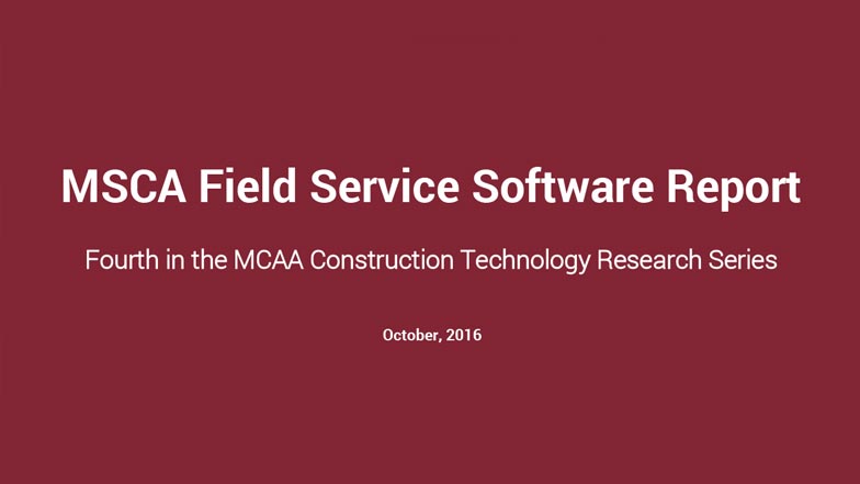 Now Available! MSCA’s Insights into Field Service Software Webinar