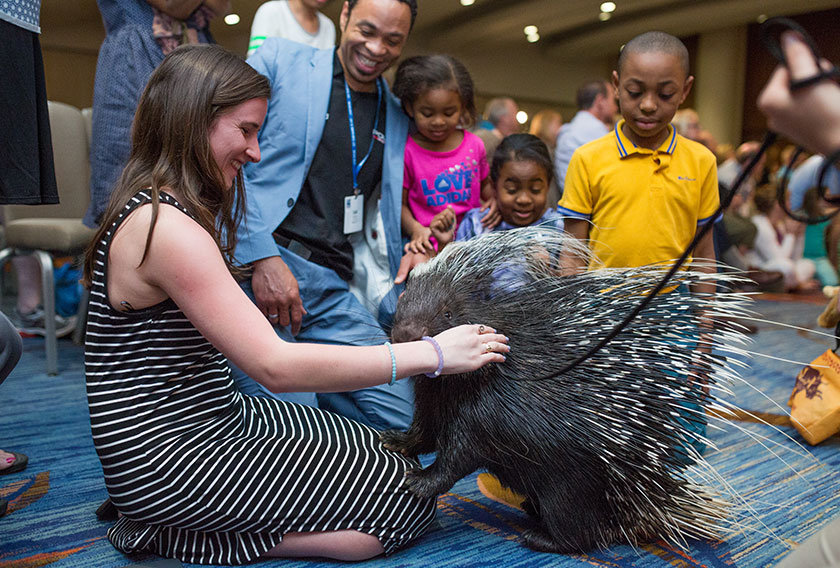 MCAA 2017 Attendees with Porcupine