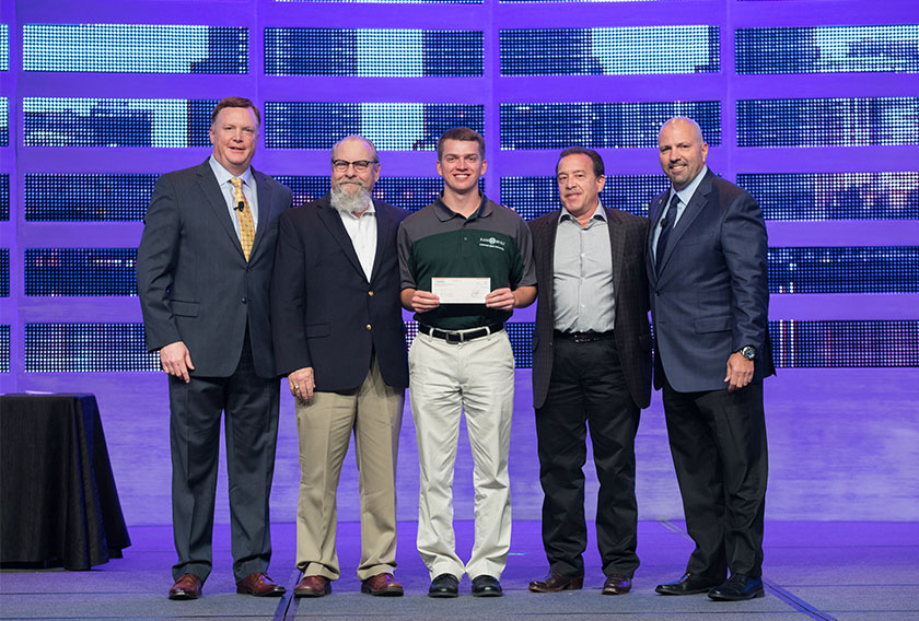 Robert Ryan Schneider, a junior at Colorado State University took home The William A. Bianco, Jr. Memorial Scholarship sponsored by Kinetics of Fremont, California. 