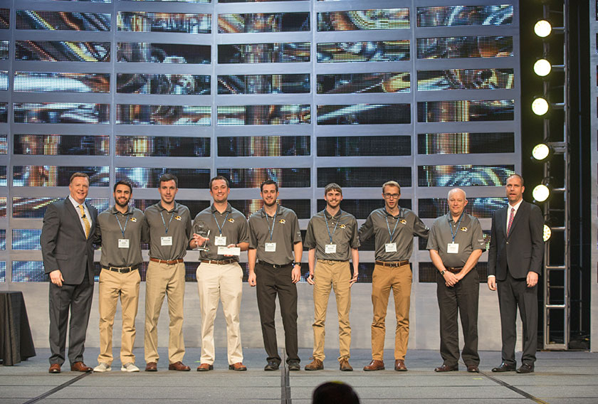 The University of Missouri – Columbia Student Chapter of the Mechanical Contractors Association of America received first prize and $10,000 for their work in this year’s Student Chapter Competition.