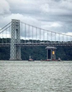 Durr HRSG Passing Under a Bridge