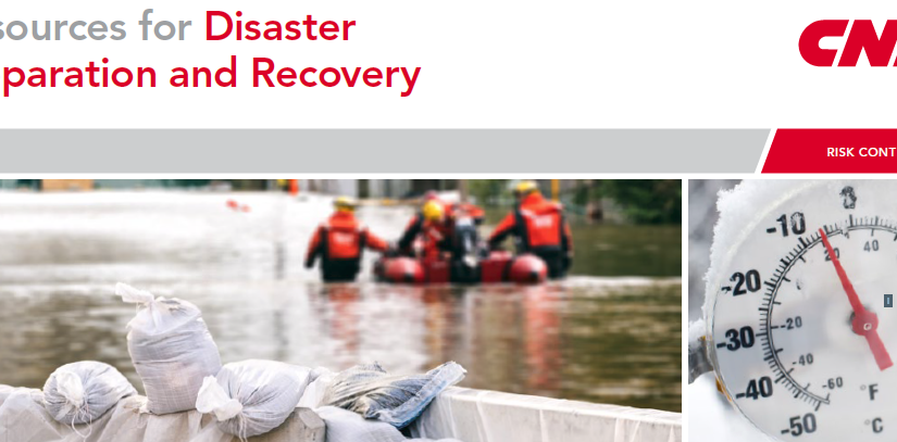 Looking for Disaster Preparation and Recovery Resources? MCAA Partner in Safety CNA Has What You Need