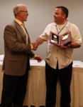 Aaron Hall was recognized for his service on the NCPWB Board of Trustees.