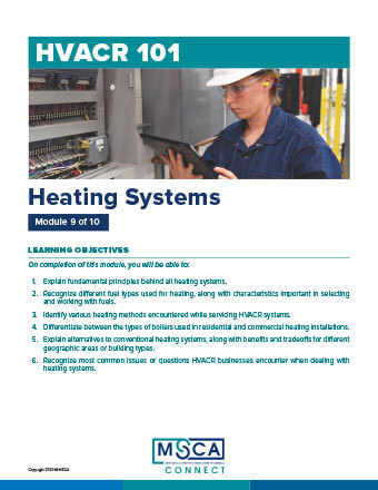 HVACR 101 Workbook Module 9 – Heating Systems