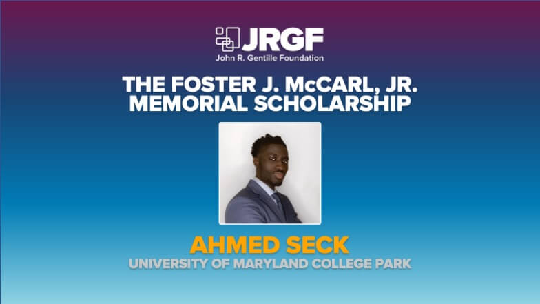 Ahmed Seck is Awarded the Foster McCarl Jr. Memorial Scholarship During MCAA’s Virtual Education Conference