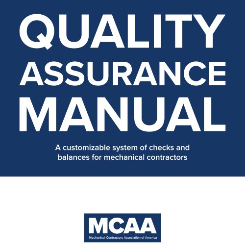 Quality Assurance Manual