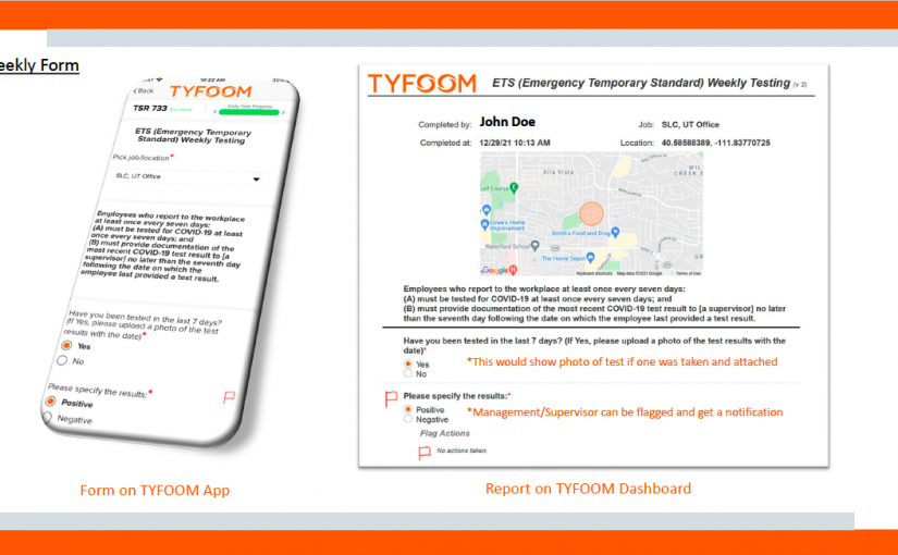 New Tool to Track and Report Vaccine and Testing   for OSHA’s ETS on COVID-19: 1/3/22
