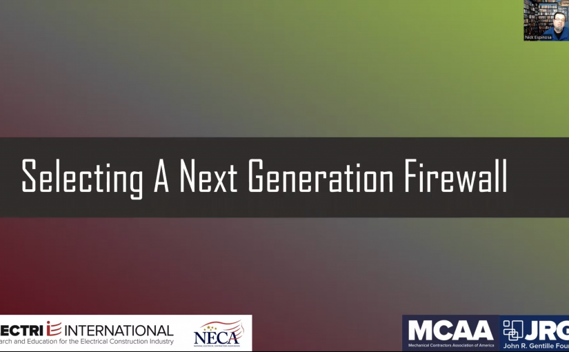 CMMC 2.0 Best Practices Series: Selecting A Next Generation Firewall