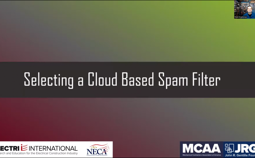 CMMC 2.0 Best Practices Series: Selecting a Cloud Based Spam Filter