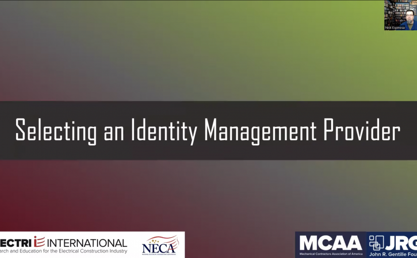 CMMC 2.0 Best Practices Series: Selecting an Identity Management Provider