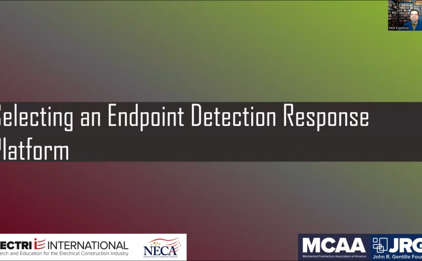 CMMC 2.0 Best Practices Series: Selecting an Endpoint Detection Response Platform