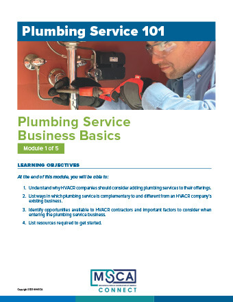 Plumbing Service 101 Workbook Module 1 – Plumbing Service Business Basics