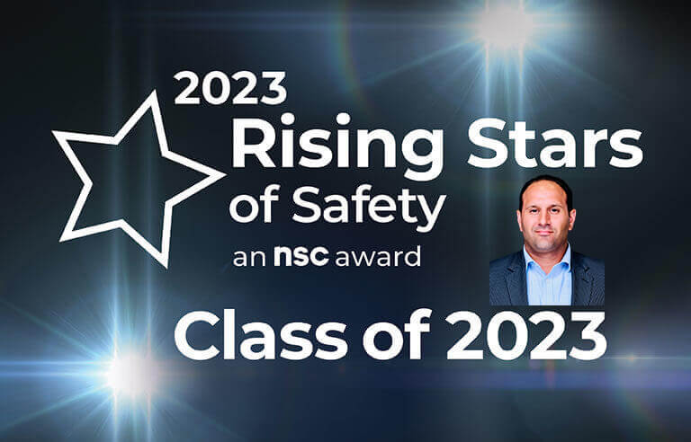 MCAA’s Raffi Elchemmas Named NSC Rising Stars of Safety Class of 2023