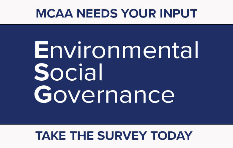 MCAA Needs Your Input – Take the ESG Survey Today