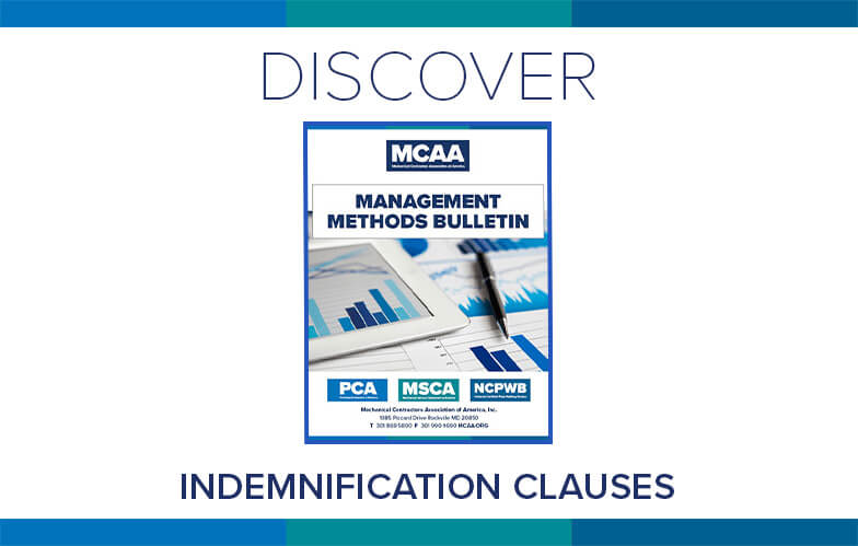 Resource Highlight: MCAA’s Indemnification Clauses