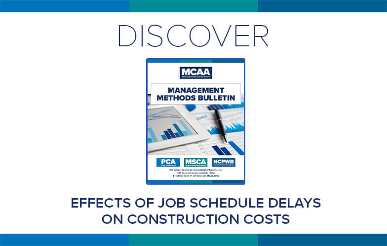 Resource Highlight: MCAA’s Effects of Job Schedule Delays on Construction Costs