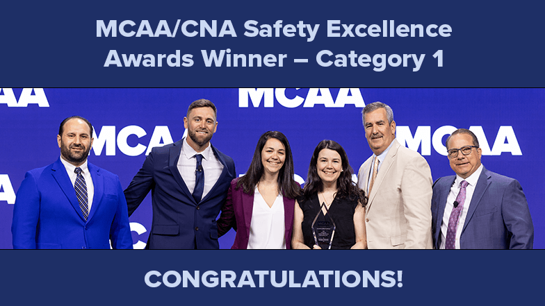 Goshen Mechanical Contractors, Inc. Earns Top MCAA/CNA Safety Award in Category 1